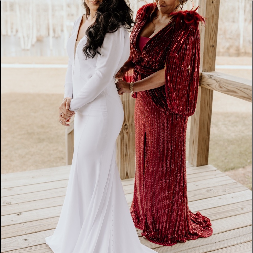Terani Couture custom dress in wine size 14